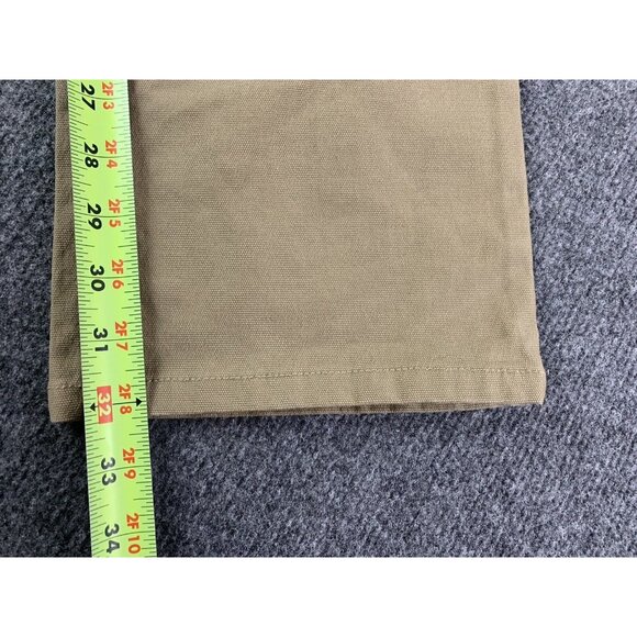 EDDIE BAUER Mens Flat Front Canvas Chino Pants Size 30x32 Khaki NWT - Picture 11 of 11